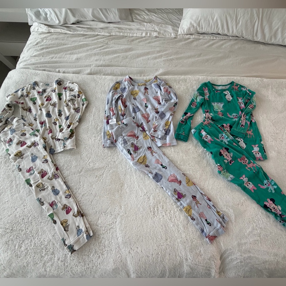 GAP Kids Pajama Set - White, Green, Multicolor,organically grown cotton